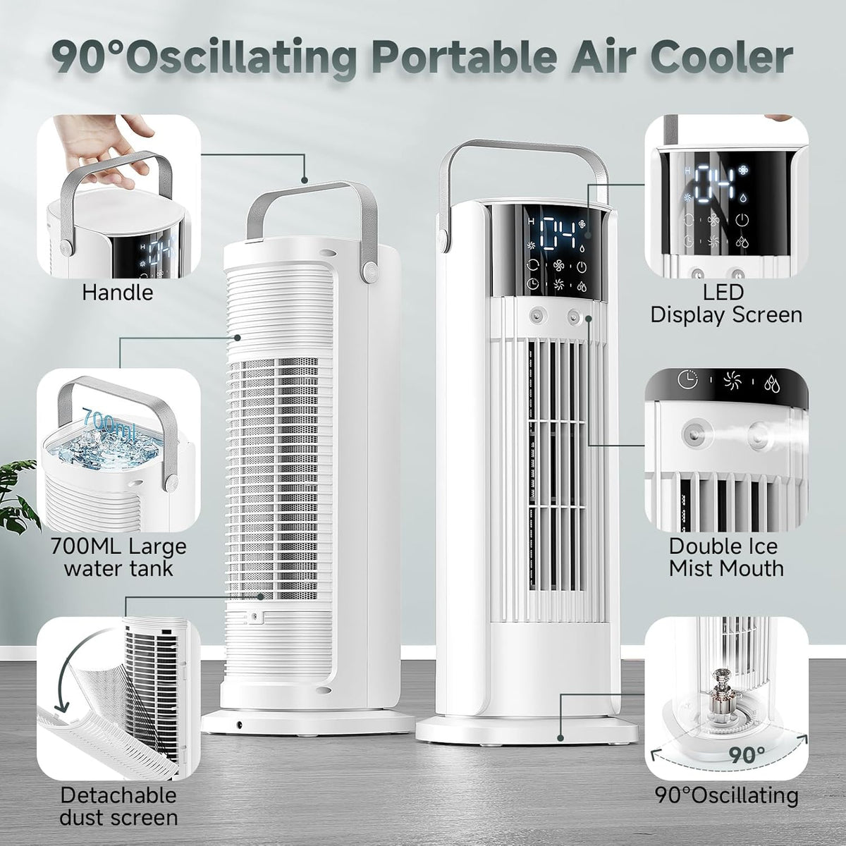 Portable Air Conditioner / Fan (90° Oscillating)