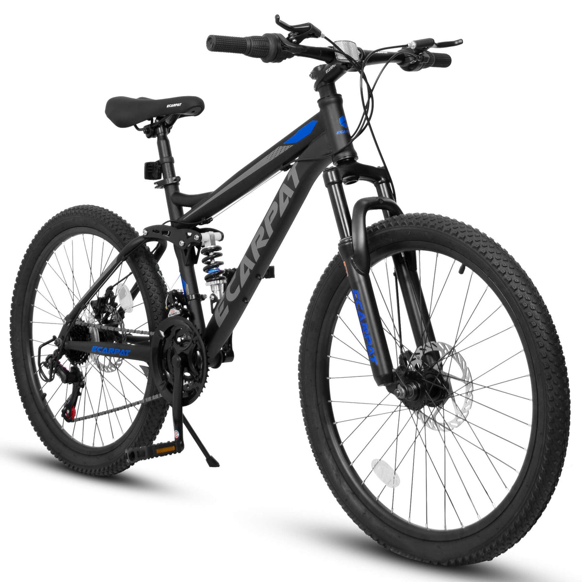 24inch MTB Bike With Disc Brakes, 21-Speed Gear System, Sturdy Durable Frame,Tool Kit, Ideal For Unisex Travel, Commuting And Mountain Cycling