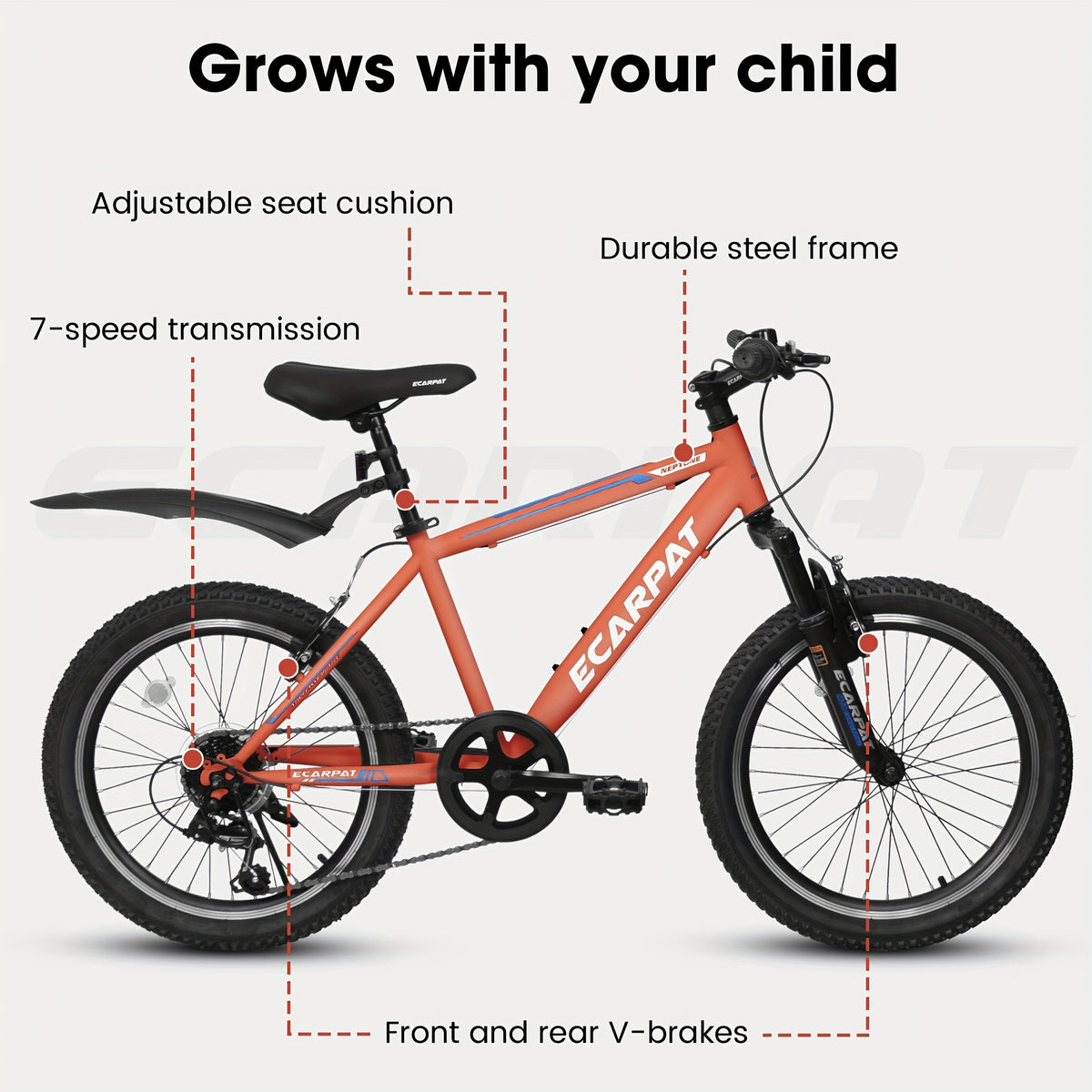 A20215 Kids Bicycle 20 Inch Kids Montain Bike Gear 7 Speed Bike For Boys And Girls
