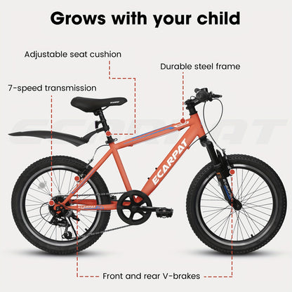 A20215 Kids Bicycle 20 Inch Kids Montain Bike Gear 7 Speed Bike For Boys And Girls