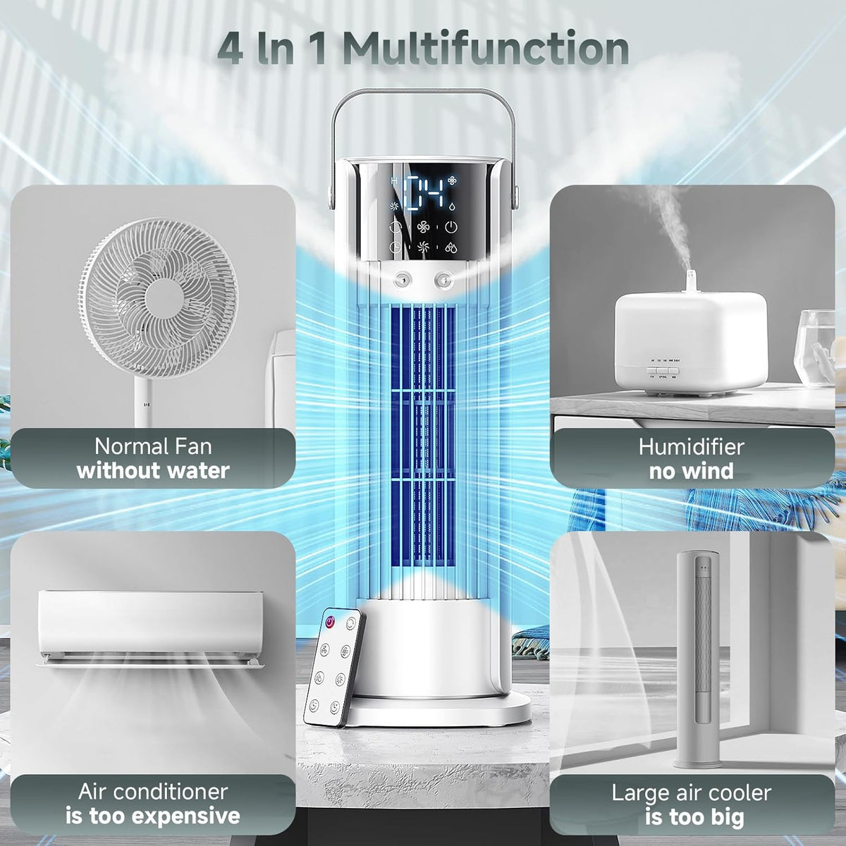 Portable Air Conditioner / Fan (90° Oscillating)